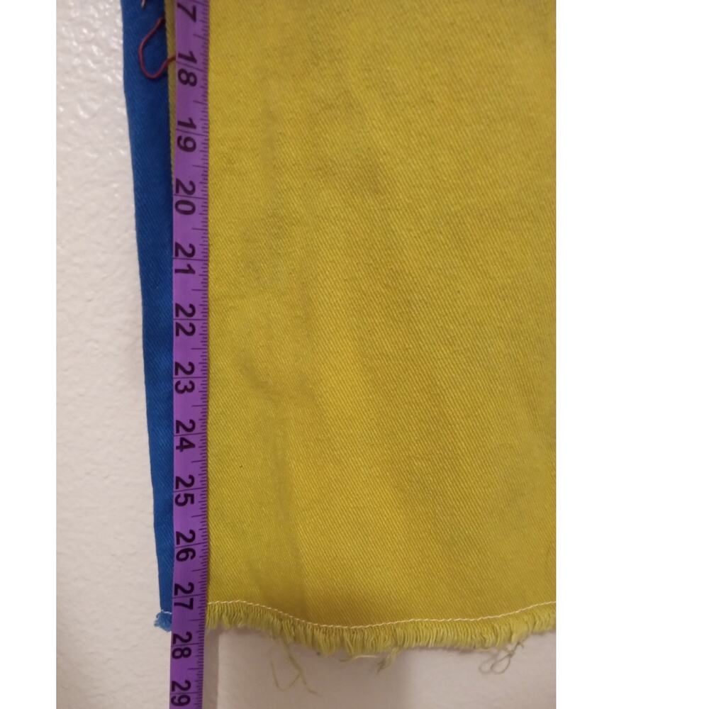 Primary Colors Color Block Patchwork Denim Boyfriend Fit Funky Jeans SZ 32 - Picture 7 of 10